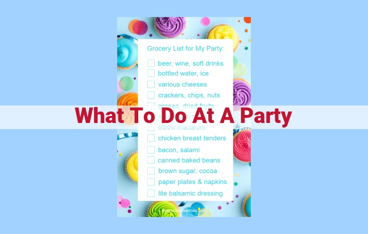 what to do at a party