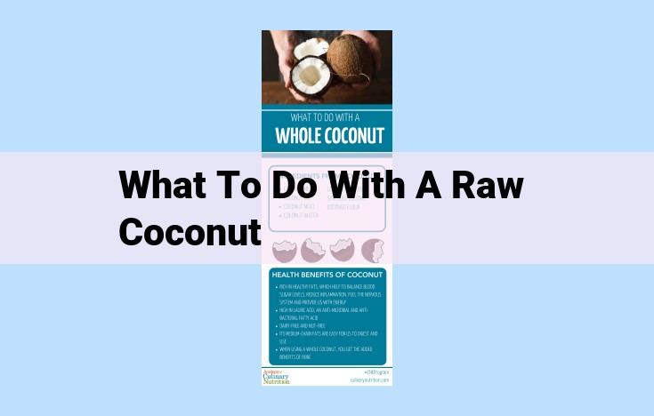 what to do with a raw coconut