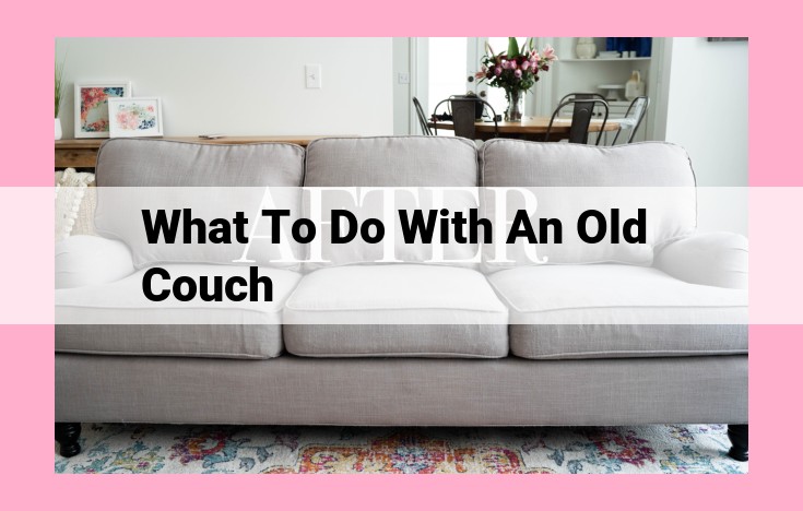 what to do with an old couch