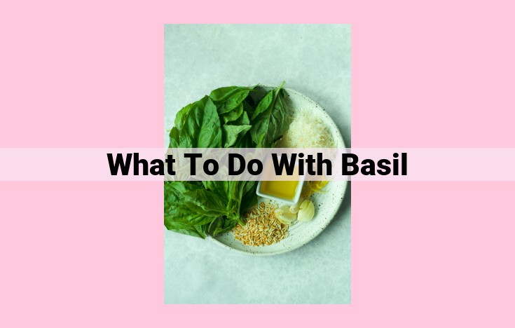 what to do with basil