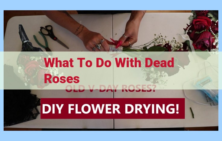 what to do with dead roses