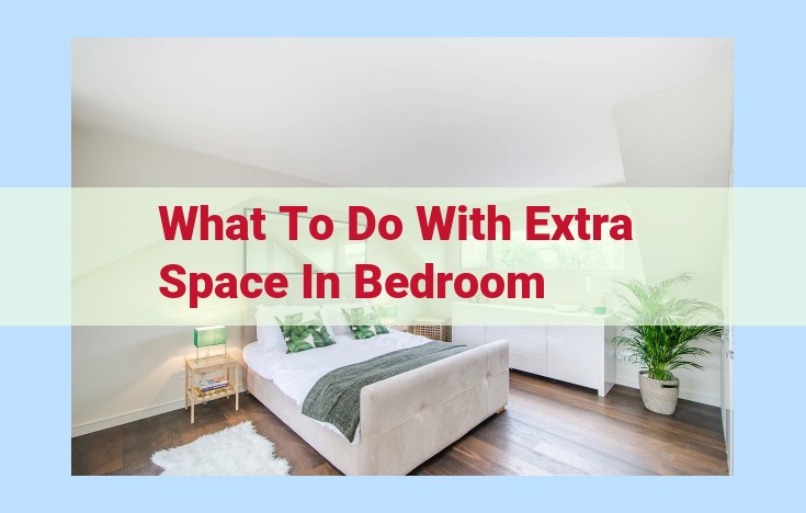 what to do with extra space in bedroom