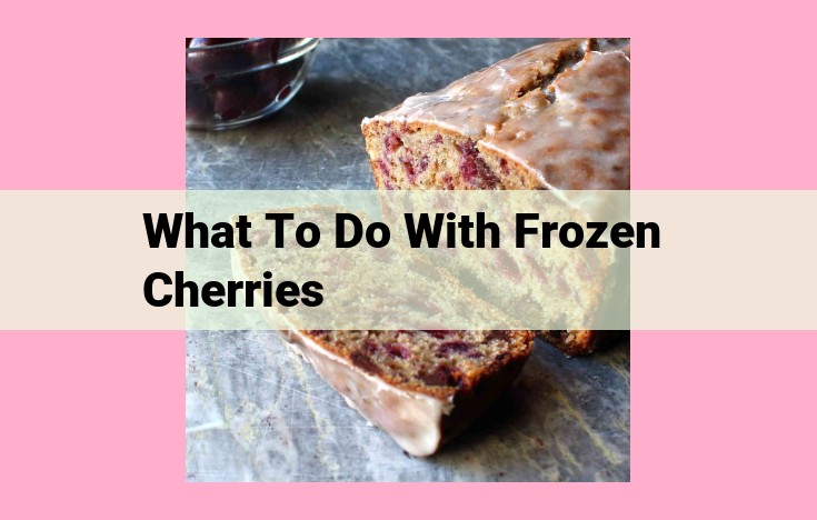 what to do with frozen cherries