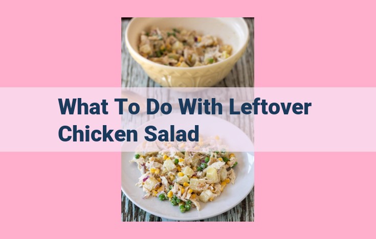 what to do with leftover chicken salad