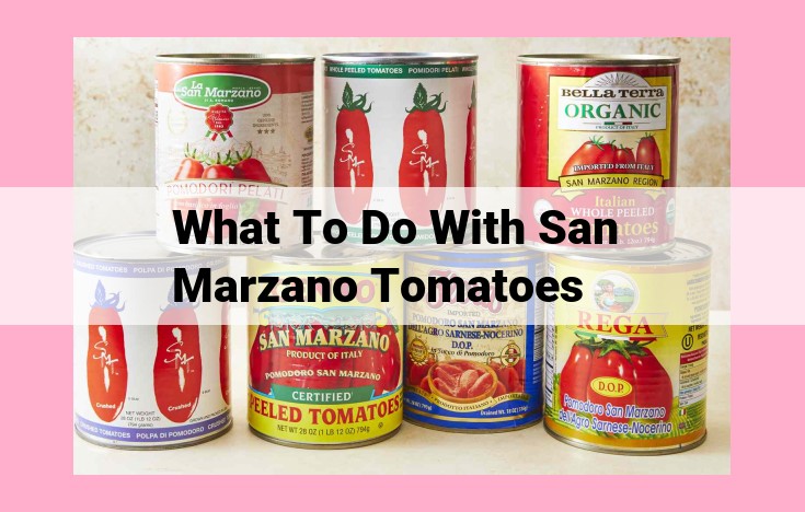 what to do with san marzano tomatoes