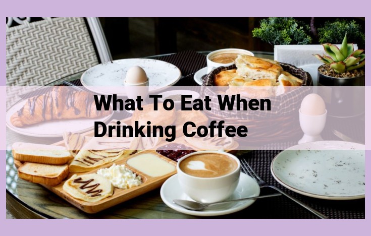 what to eat when drinking coffee