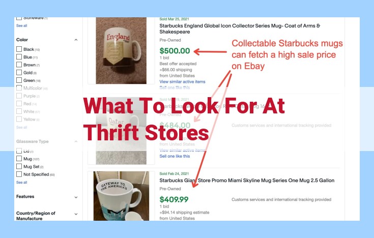 what to look for at thrift stores