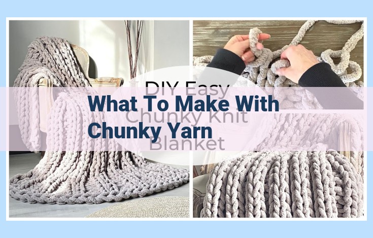 what to make with chunky yarn