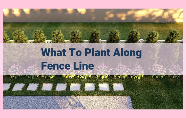 what to plant along fence line