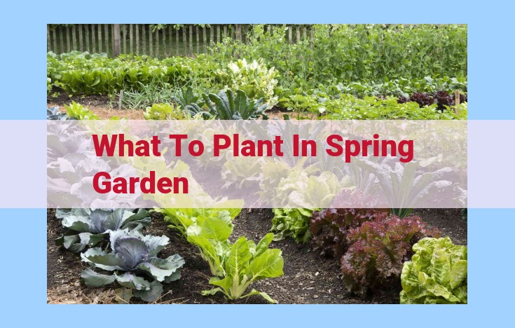 what to plant in spring garden