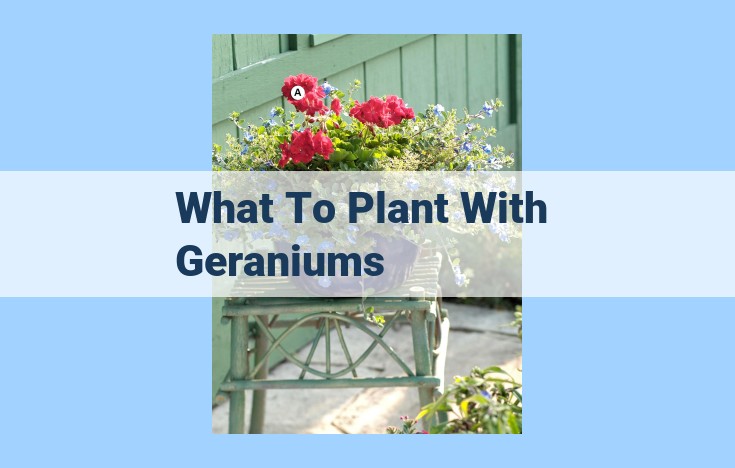 what to plant with geraniums