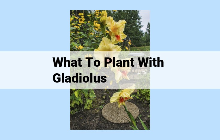 what to plant with gladiolus