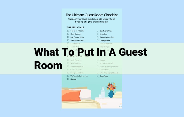 what to put in a guest room