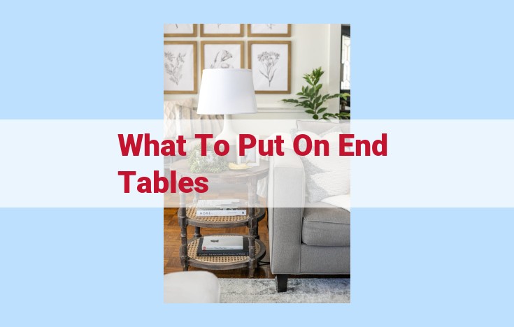 what to put on end tables