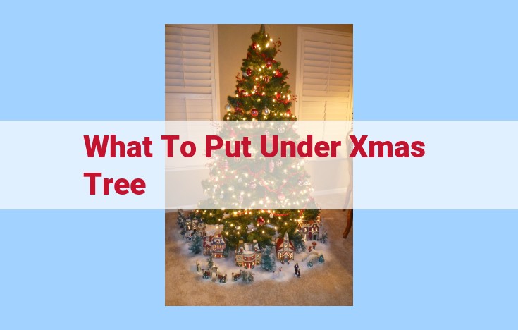 what to put under xmas tree