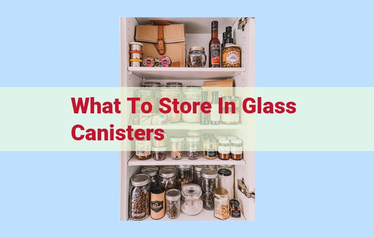 what to store in glass canisters