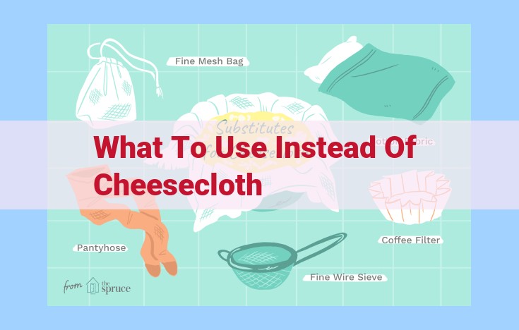 what to use instead of cheesecloth