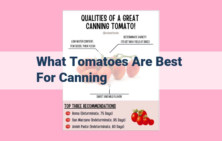 what tomatoes are best for canning