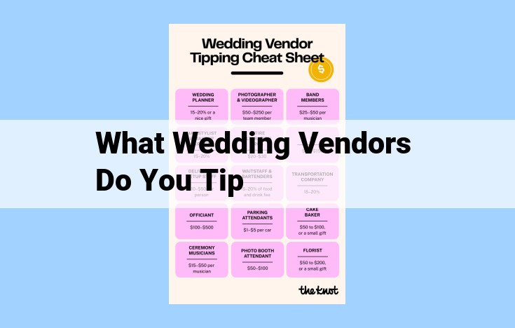 what wedding vendors do you tip