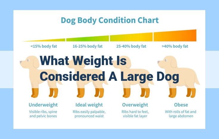 what weight is considered a large dog