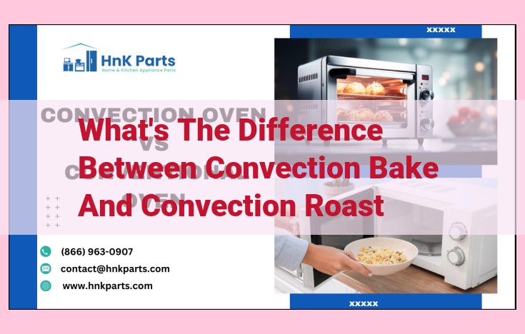 what's the difference between convection bake and convection roast